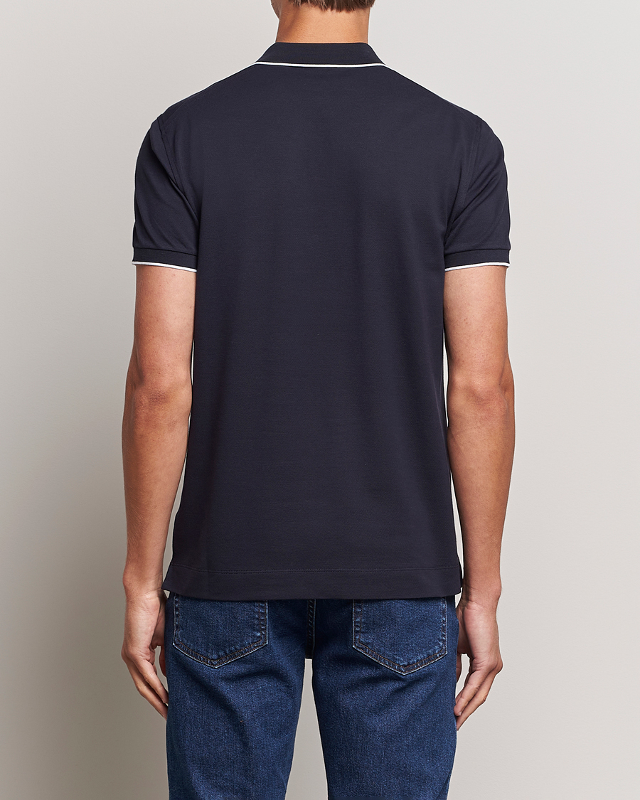 Homme | Polos | Zegna | Short Sleeve Cotton Piquet Navy