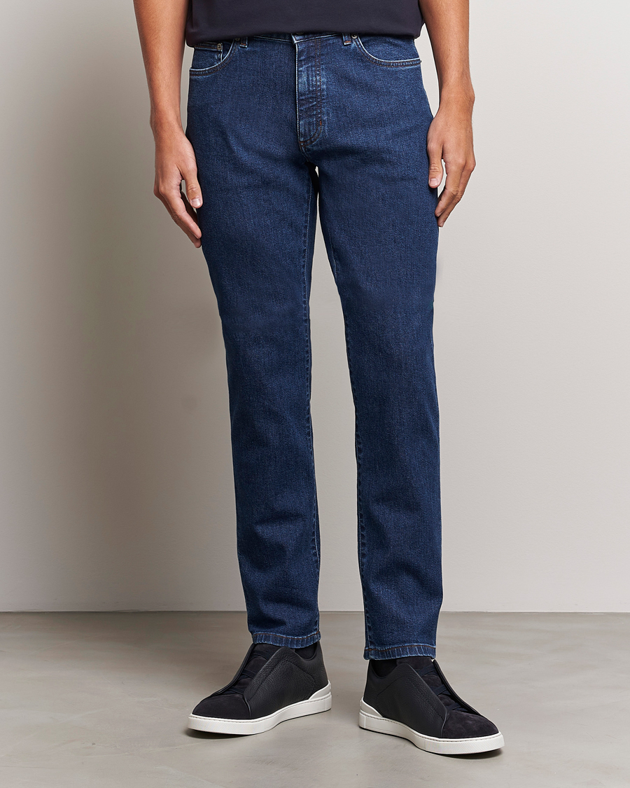 Homme | Jeans | Zegna | 5-Pocket Denim Pants Stone Wash