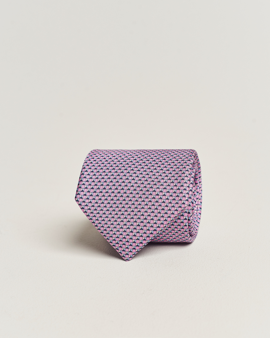Homme | Zegna Jacquard Silk Tie Pink | Zegna | Jacquard Silk Tie Pink