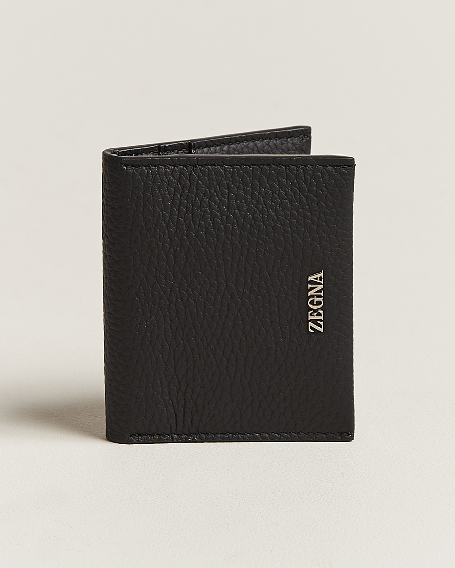 Homme | Zegna Grain Leather Wallet Black | Zegna | Grain Leather Wallet Black
