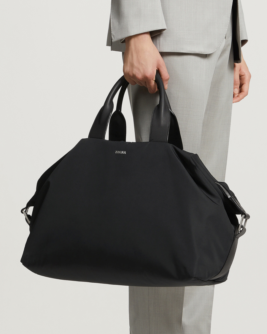 Homme | Zegna Luxury Nylon Holdall Black | Zegna | Luxury Nylon Holdall Black