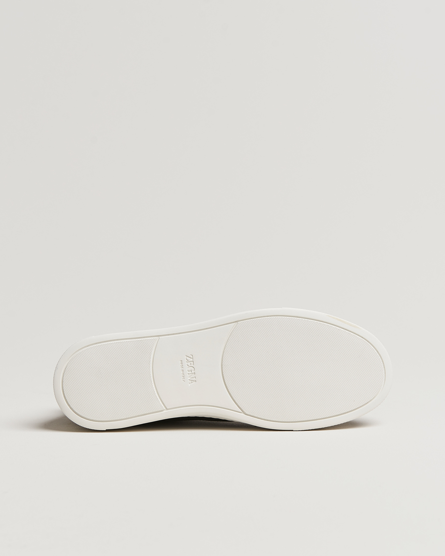 Heren | Zegna Triple Stitch Bi-Material Sneakers Navy | Zegna | Triple Stitch Bi-Material Sneakers Navy