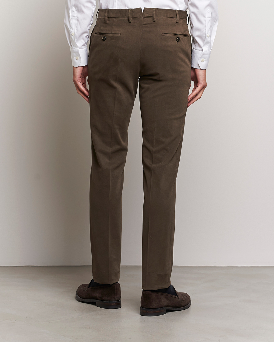 Homme | Pantalons | PT01 | Slim Fit Cotton Stretch Chinos Dark Brown