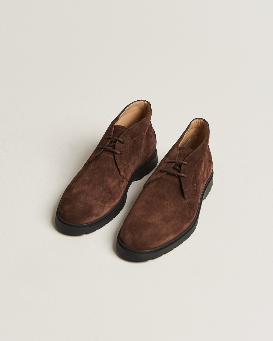 Heren | Tod's Polacco Chukka Boots Dark Brown Suede | Tod's | Polacco Chukka Boots Dark Brown Suede