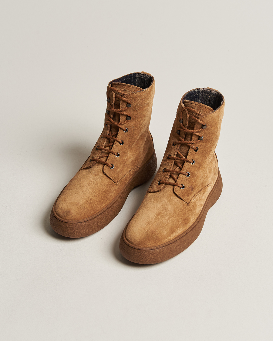 Homme | Tod's Gommino Winter Boots Brown Suede | Tod's | Gommino Winter Boots Brown Suede