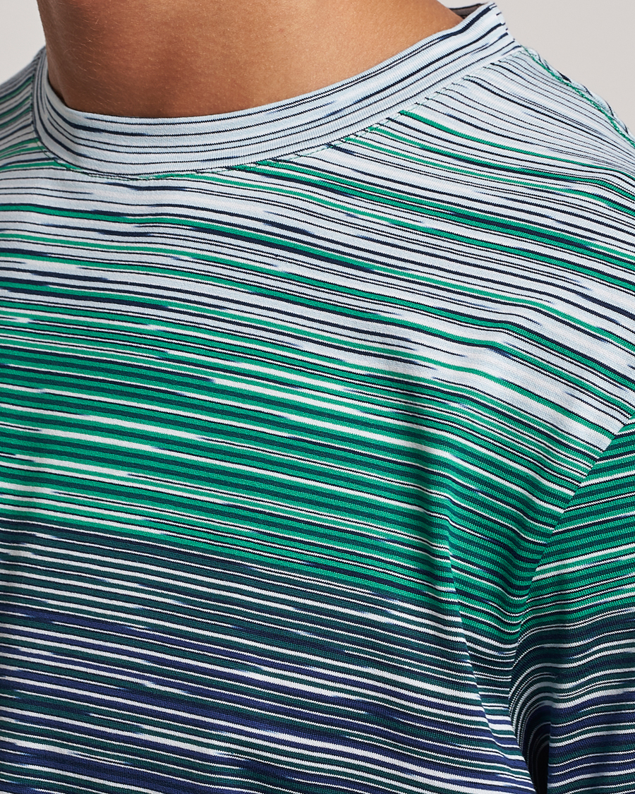 Heren | T-shirts | Missoni | Space Dyed Degrade T-Shirt Blue/Green