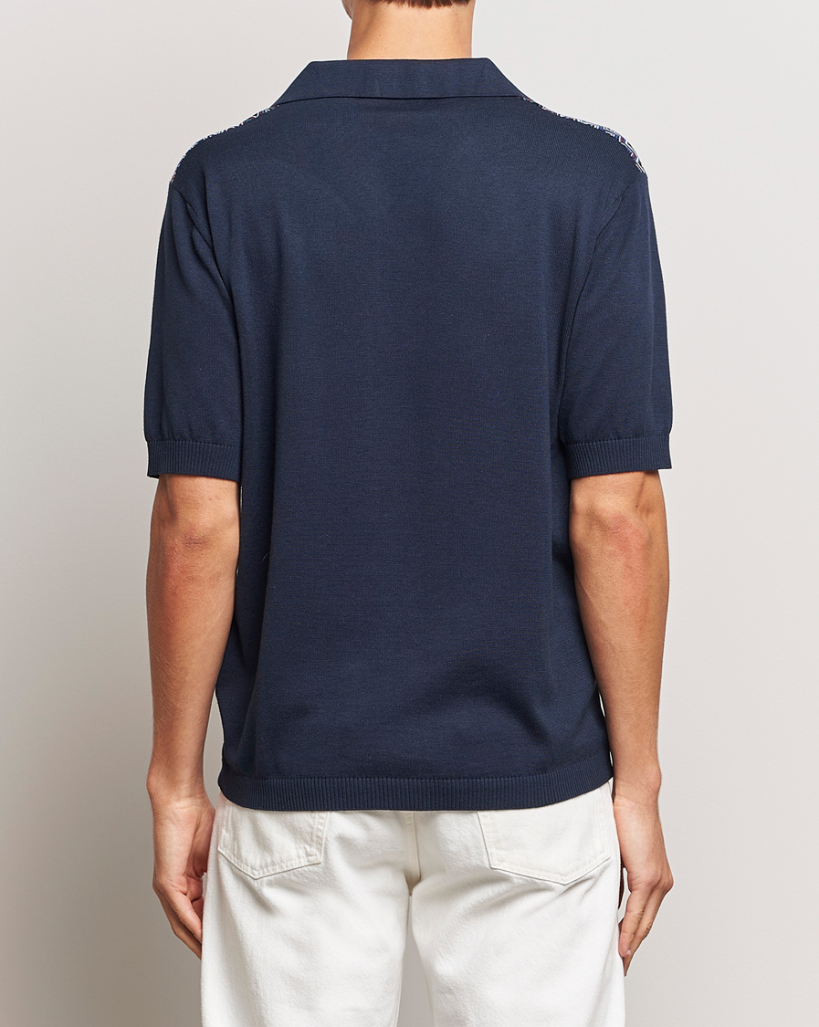 Homme | Polos | Missoni | Cotton/Silk Polo Navy