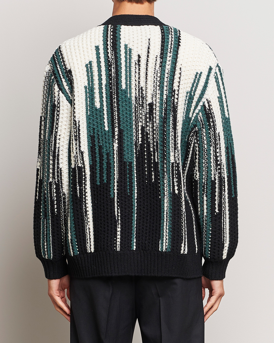 Heren | Truien | Missoni | Bramble Stitch Cardigan Black/Green