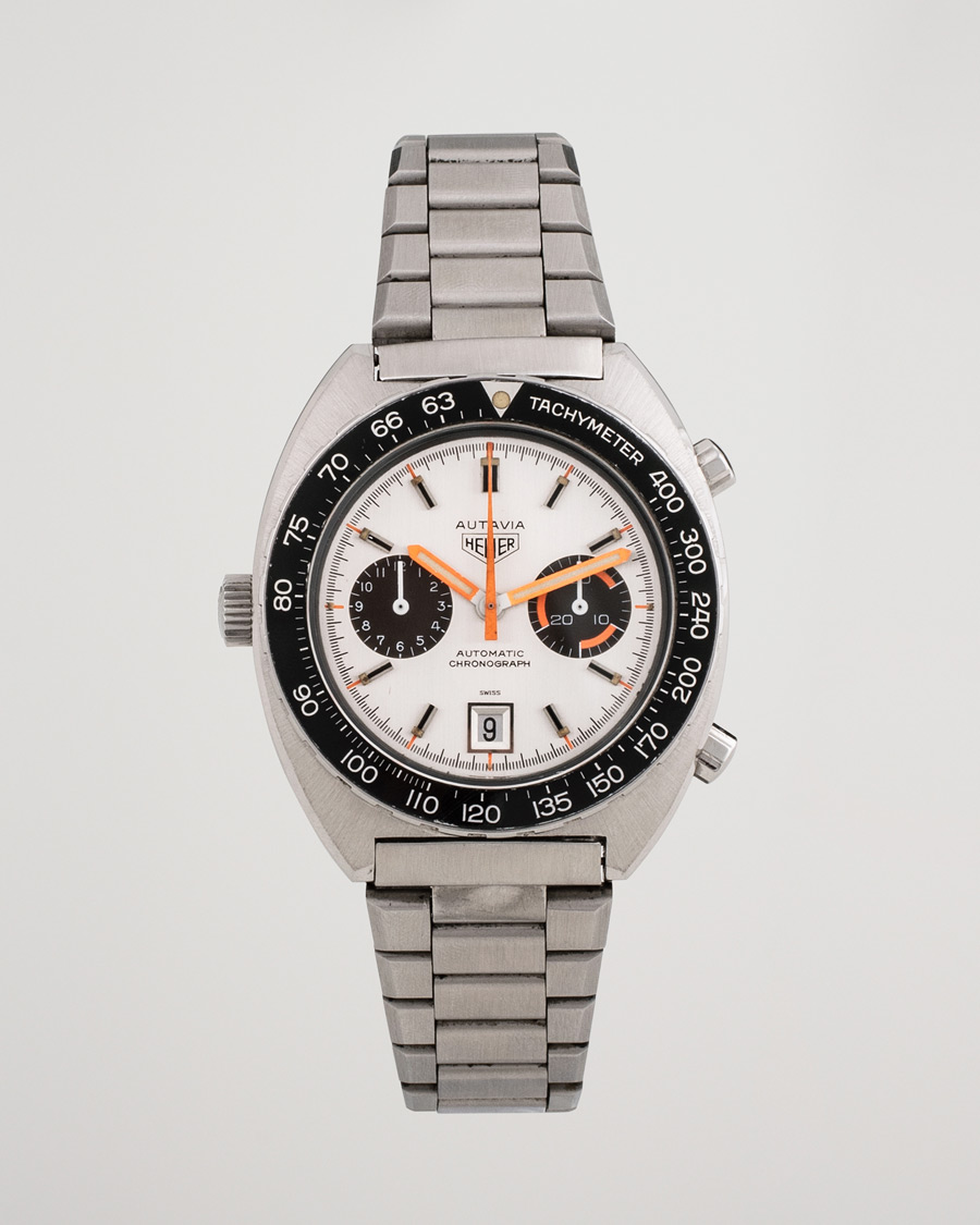 Heren | Heuer Pre-Owned Autavia 11630 Tachymeter Steel Silver | Heuer Pre-Owned | Autavia 11630 Tachymeter Steel Silver