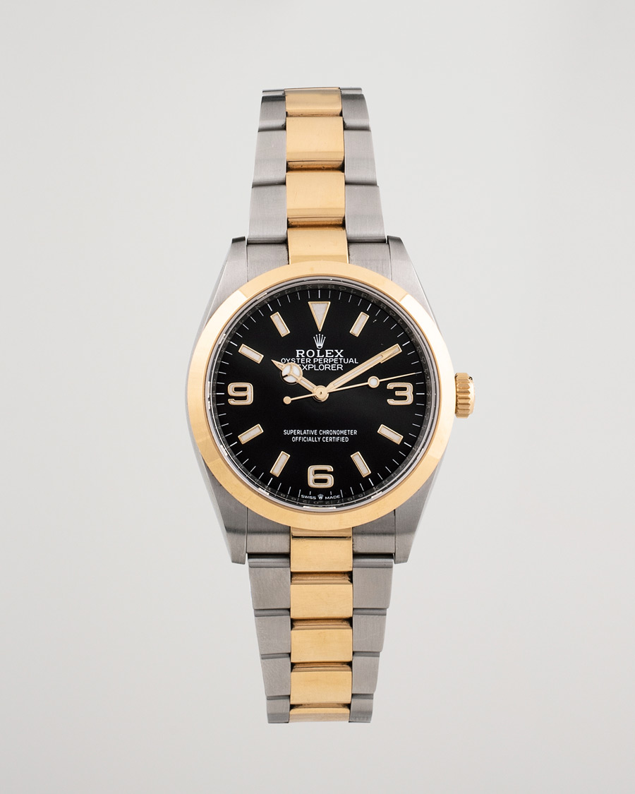Homme | Rolex Pre-Owned Explorer Two Tone 124273 Steel Gold Black | Rolex Pre-Owned | Explorer Two Tone 124273 Steel Gold Black