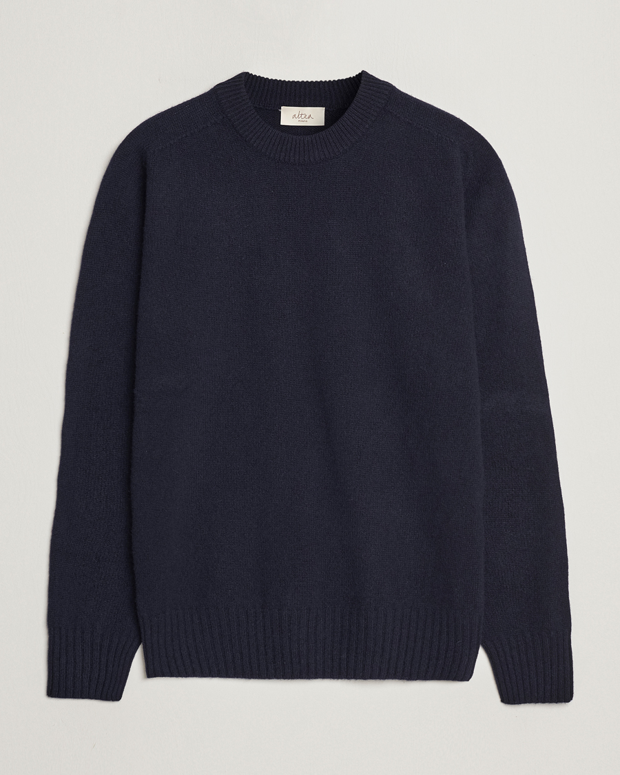 Homme | Pulls Et Tricots | Altea | Wool/Cashmere Crew Neck Pullover Navy