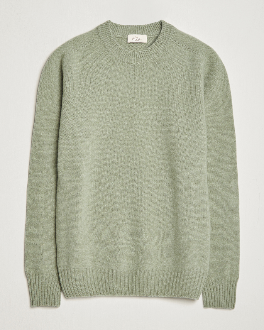 Homme | Pulls Et Tricots | Altea | Wool/Cashmere Crew Neck Pullover Sage