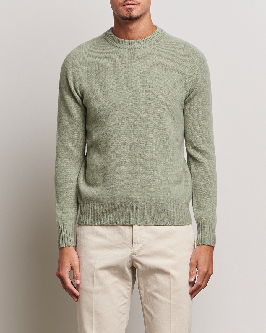 Homme | Pulls Et Tricots | Altea | Wool/Cashmere Crew Neck Pullover Sage