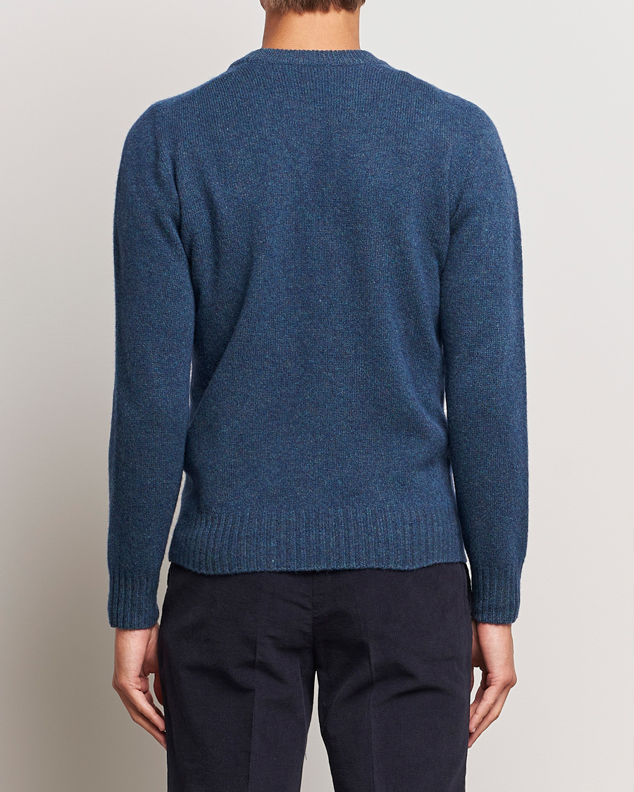 Heren | Truien | Altea | Wool/Cashmere Crew Neck Pullover Petroleum