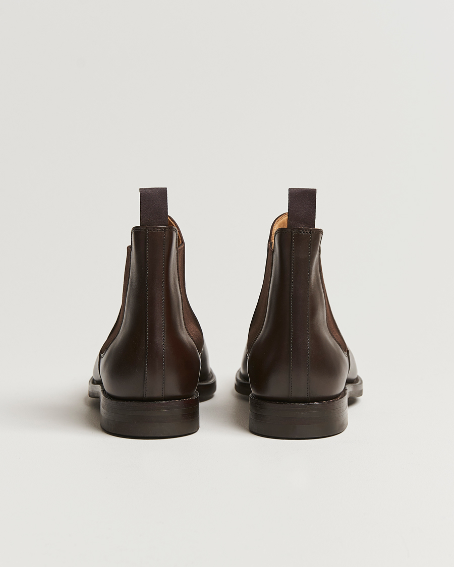 Heren | Laarzen | Crockett & Jones | Chelsea 5 Dk Brown Wax Calf