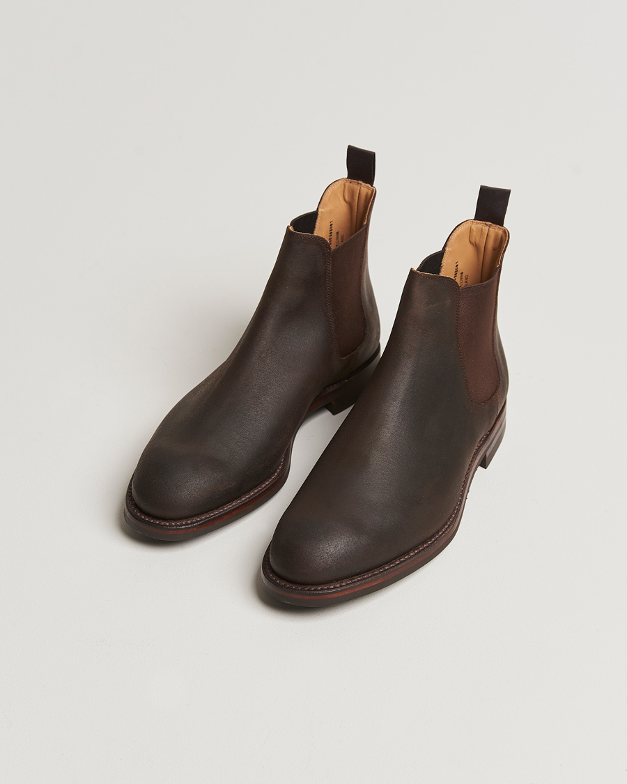 Homme | Bottes | Crockett & Jones | Chelsea 5 Dk Brown Rough-Out Suede