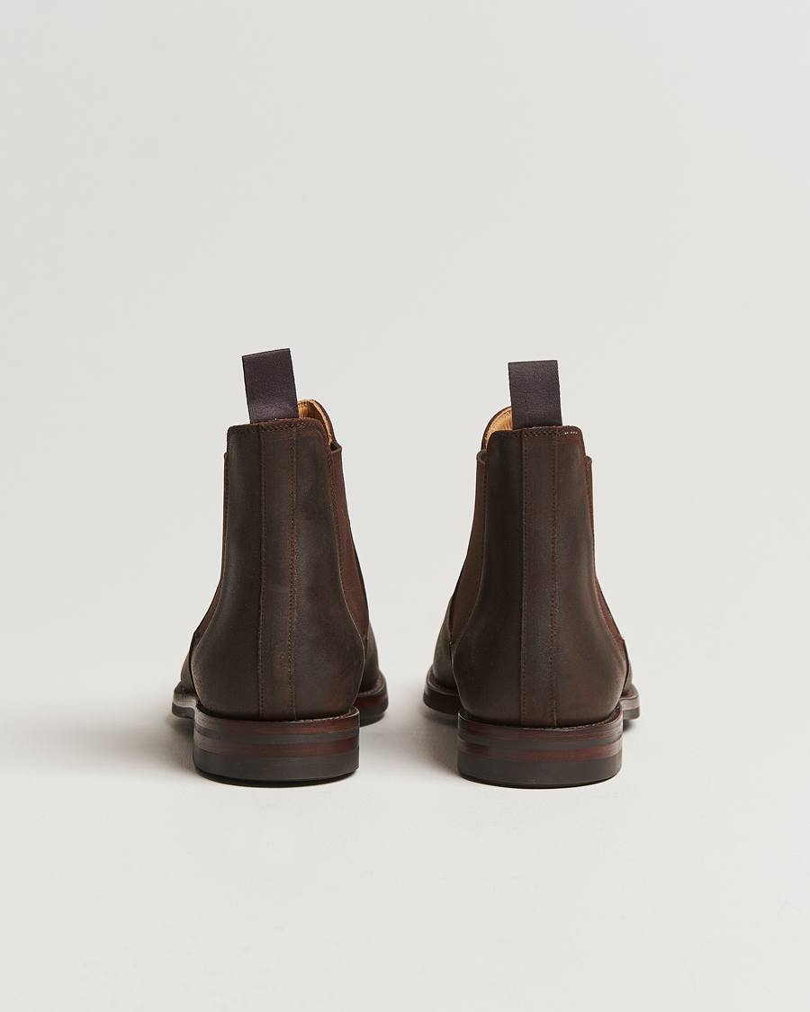 Heren | Laarzen | Crockett & Jones | Chelsea 5 Dk Brown Rough-Out Suede