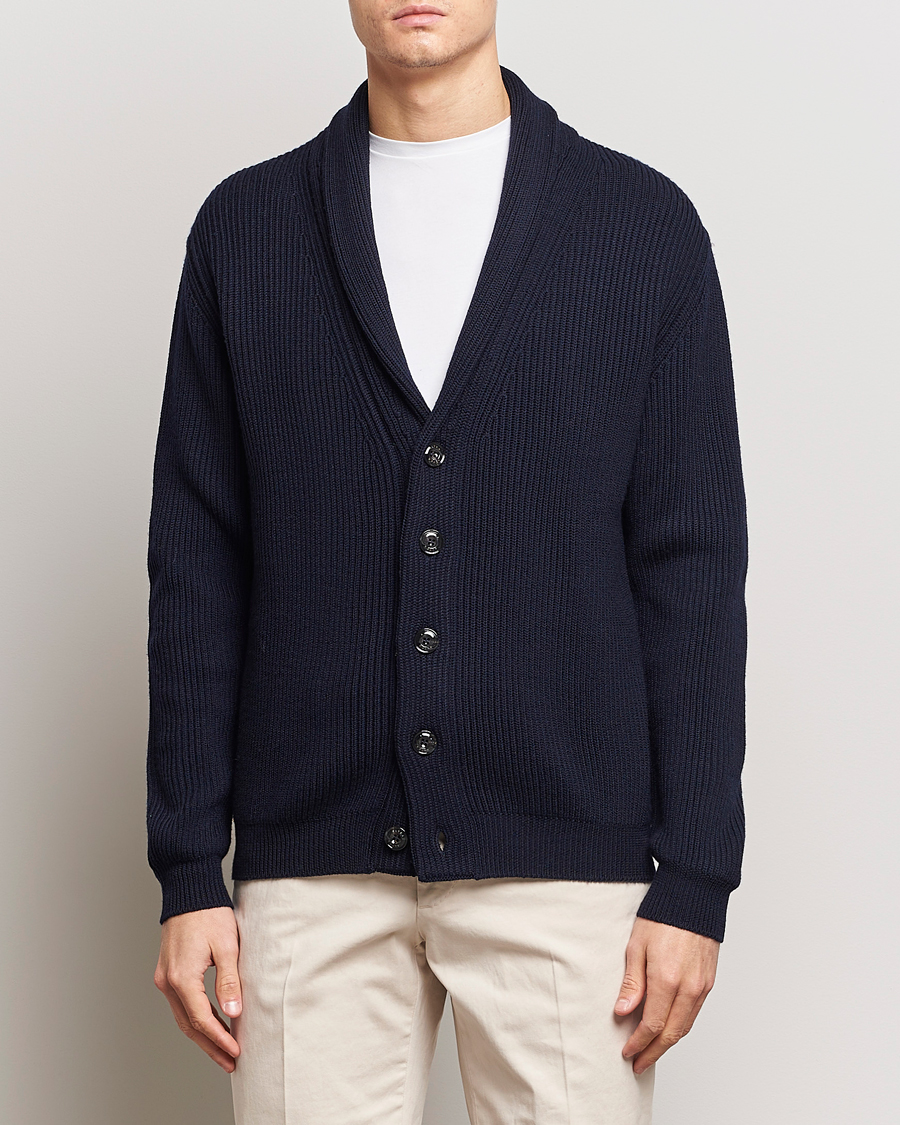 Homme | Pulls Et Tricots | Altea | Shawl Collar Cardigan Navy