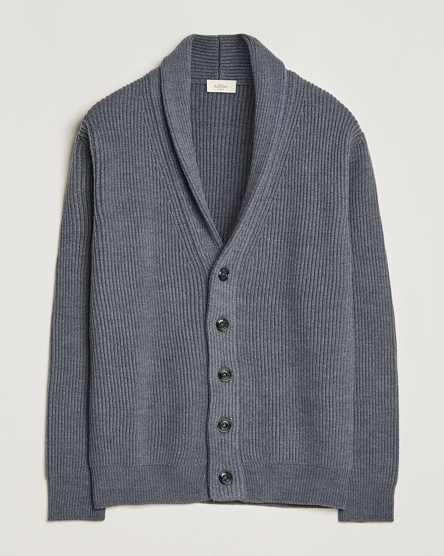 Homme | Pulls Et Tricots | Altea | Shawl Collar Cardigan Charcoal