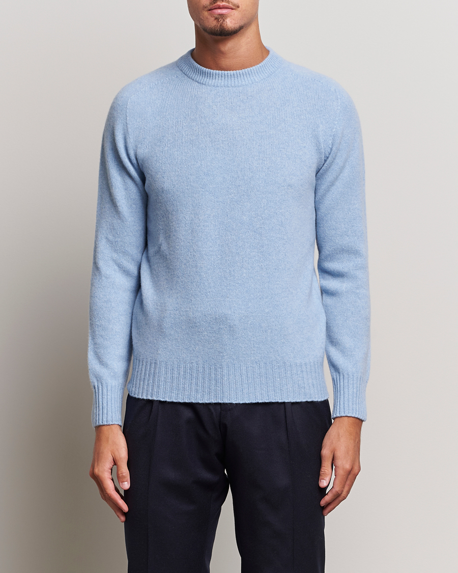 Homme | Pulls Et Tricots | Altea | Wool/Cashmere Crew Neck Pullover Light Blue