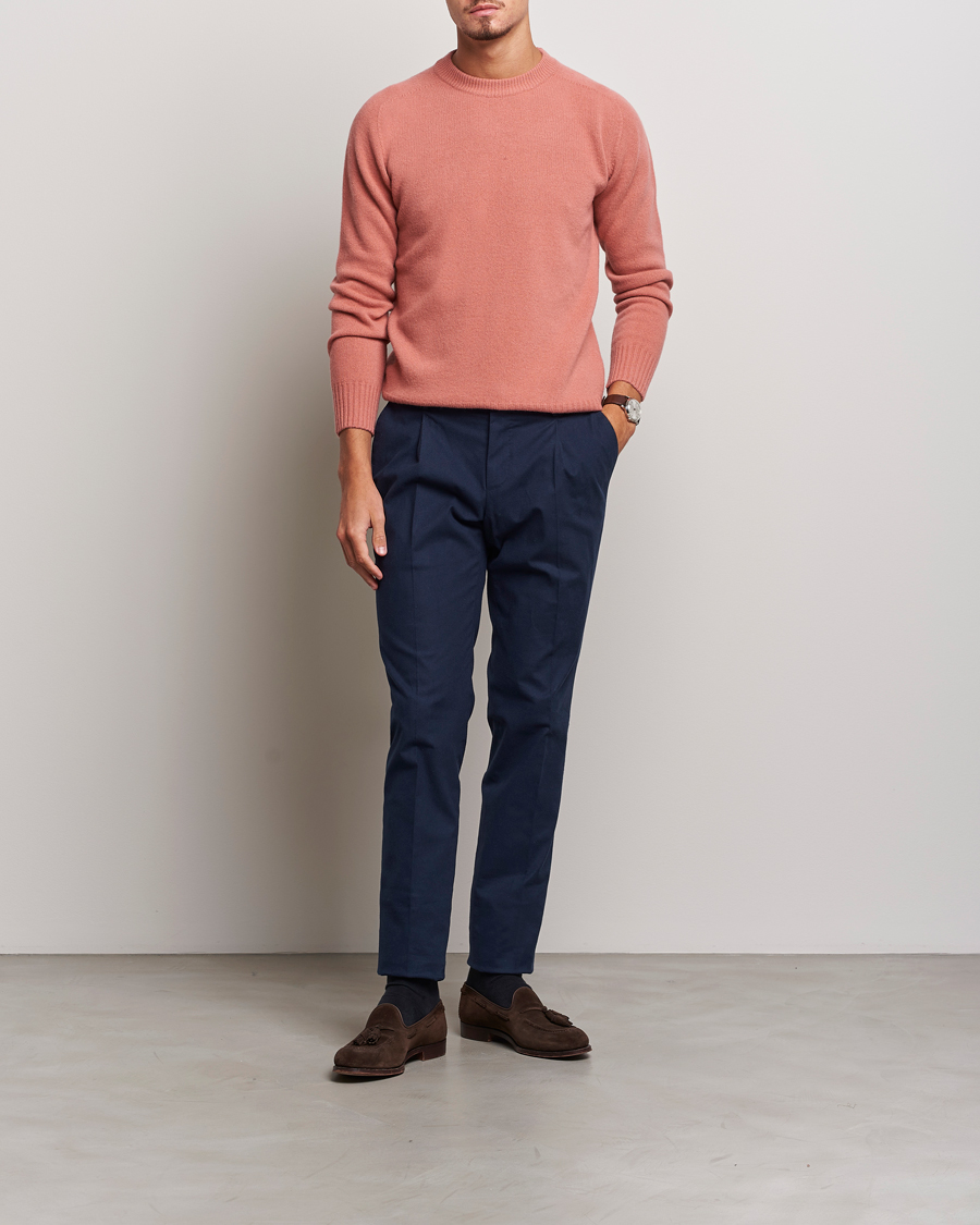 Homme | Pulls Et Tricots | Altea | Wool/Cashmere Crew Neck Pullover Rosa