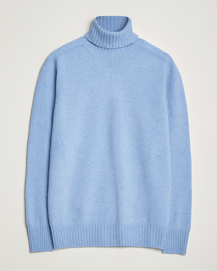 Homme | Pulls Et Tricots | Altea | Wool/Cashmere Crew Neck Rollneck Light Blue