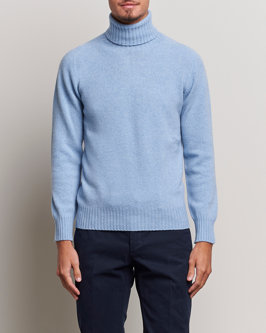 Homme | Pulls Et Tricots | Altea | Wool/Cashmere Crew Neck Rollneck Light Blue