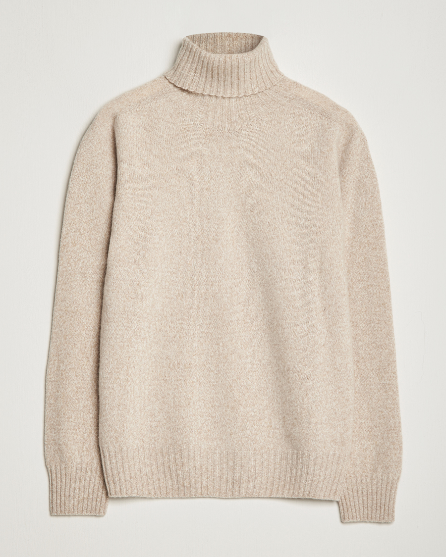 Homme | Pulls Et Tricots | Altea | Wool/Cashmere Crew Neck Rollneck Beige Melange