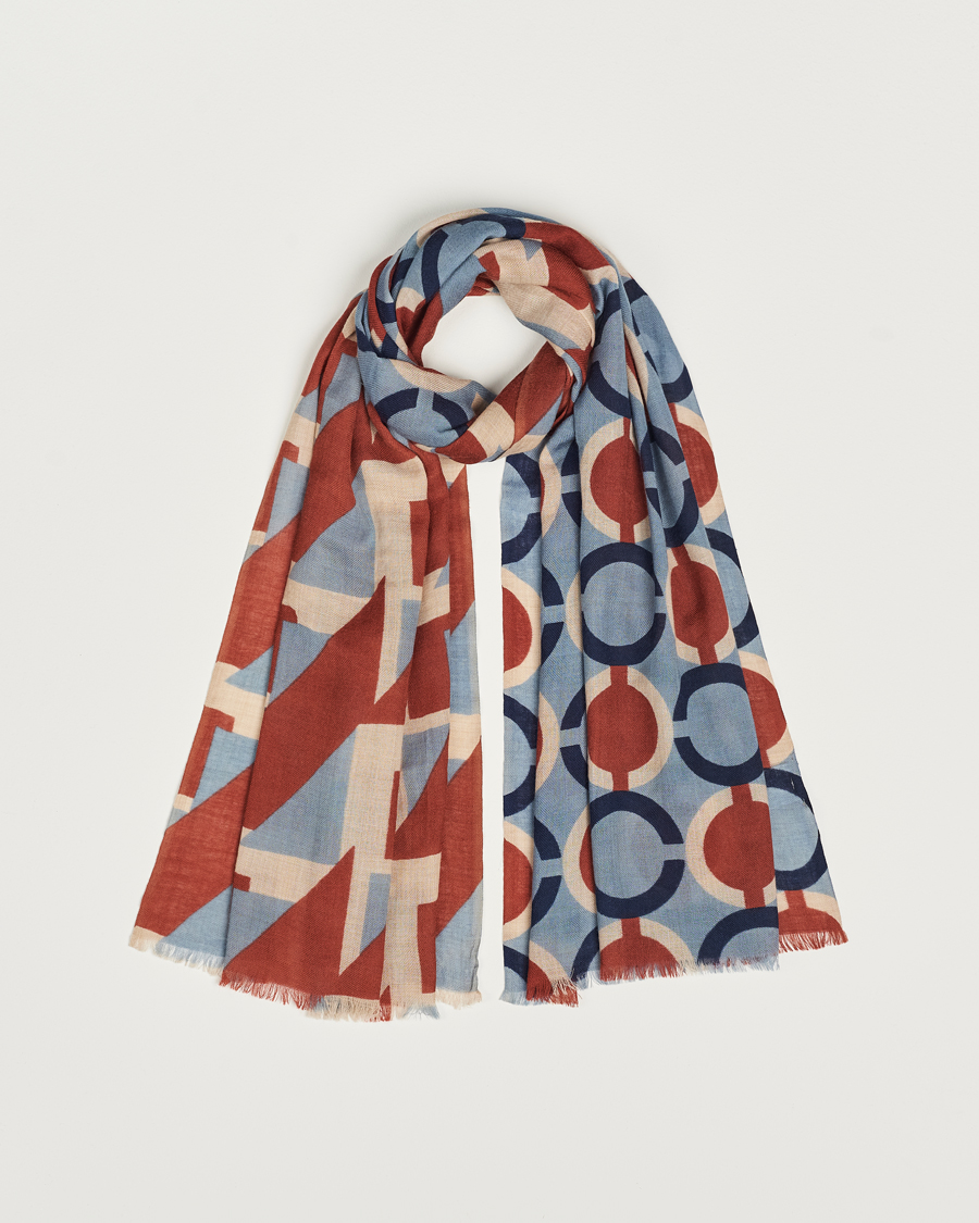 Homme | Altea Printed Wool Scarf Brick | Altea | Printed Wool Scarf Brick