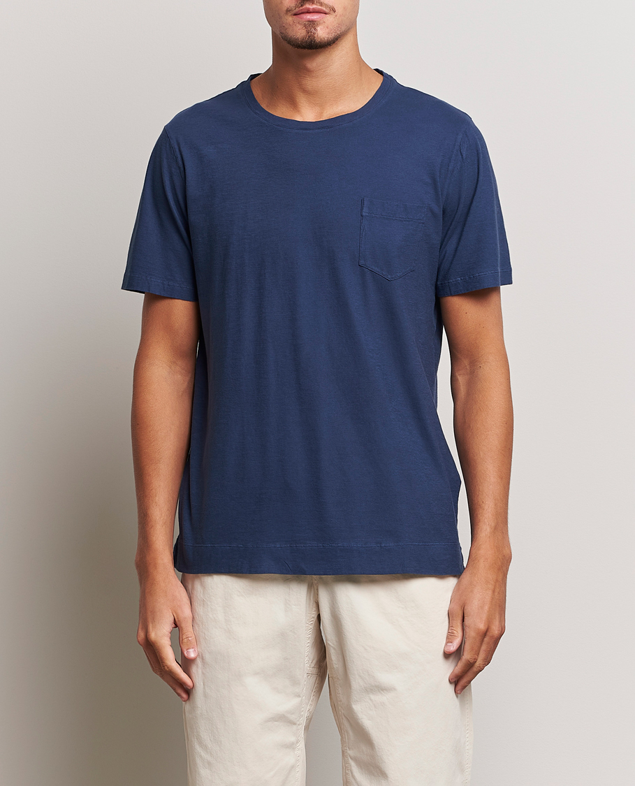Homme | T-shirts | Massimo Alba | Panarea Cotton Jersey T-Shirt Navy