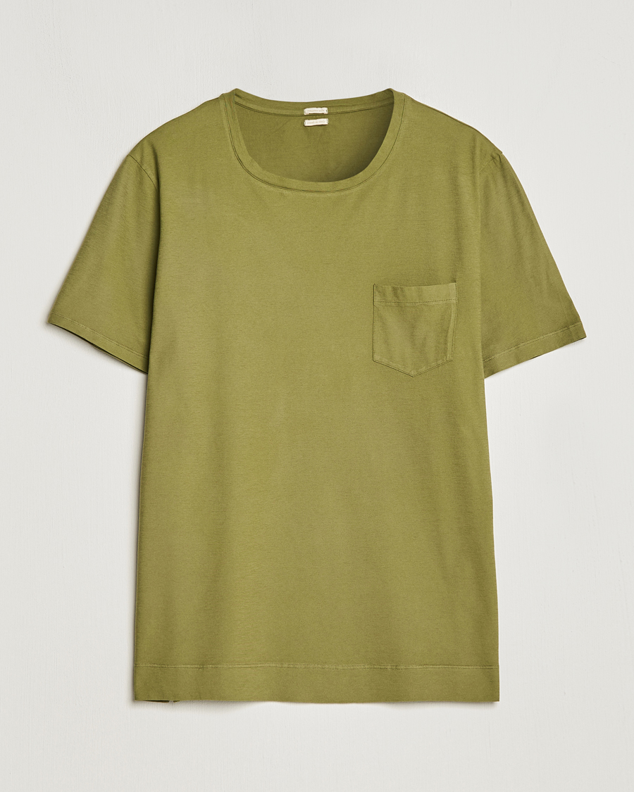 Homme | T-shirts | Massimo Alba | Panarea Cotton Jersey T-Shirt Olive