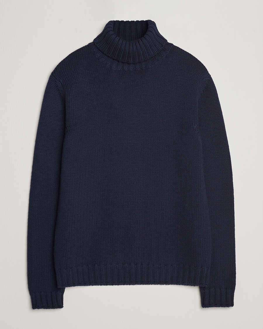 Homme | Pulls Et Tricots | Massimo Alba | Karl Knit Rollneck Navy