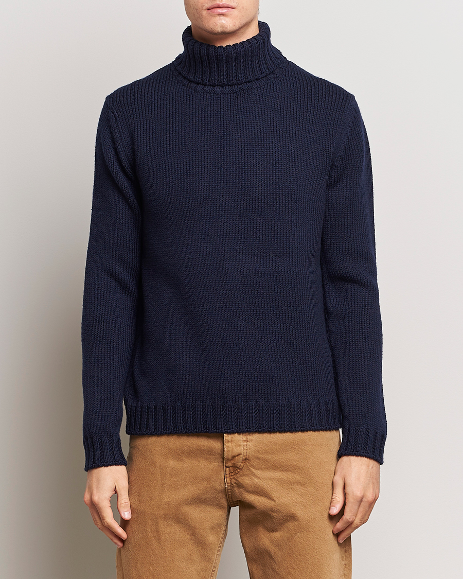 Homme | Pulls Et Tricots | Massimo Alba | Karl Knit Rollneck Navy