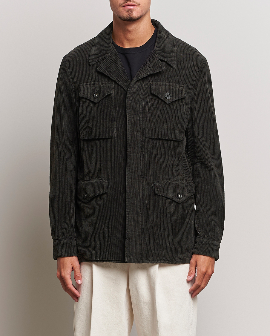 Homme | Manteaux Et Vestes | Massimo Alba | Velvet Corduroy Field Jacket Carob