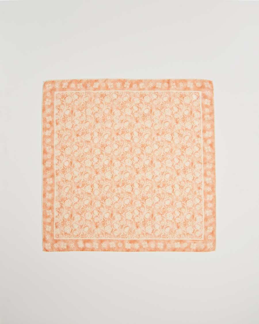 Heren | Massimo Alba Printed Cashmere Bandana Apricot | Massimo Alba | Printed Cashmere Bandana Apricot