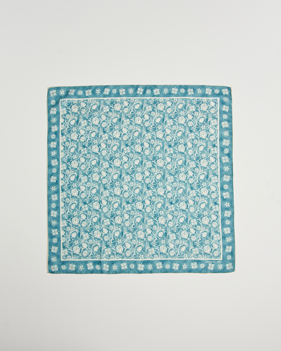 Homme | Massimo Alba Printed Cashmere Bandana Turchese | Massimo Alba | Printed Cashmere Bandana Turchese