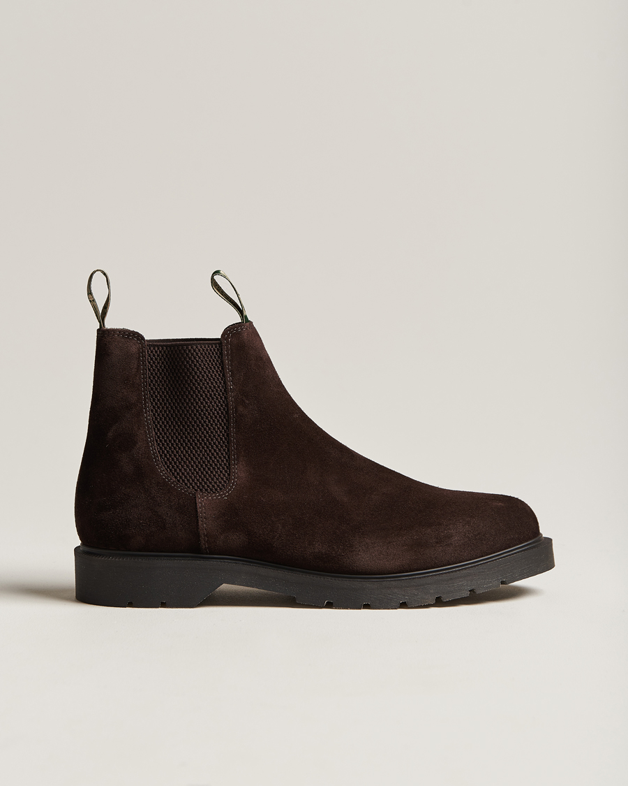 Heren | Laarzen | Loake Shoemakers | Mccauley Heat Sealed Chelsea Brown Suede