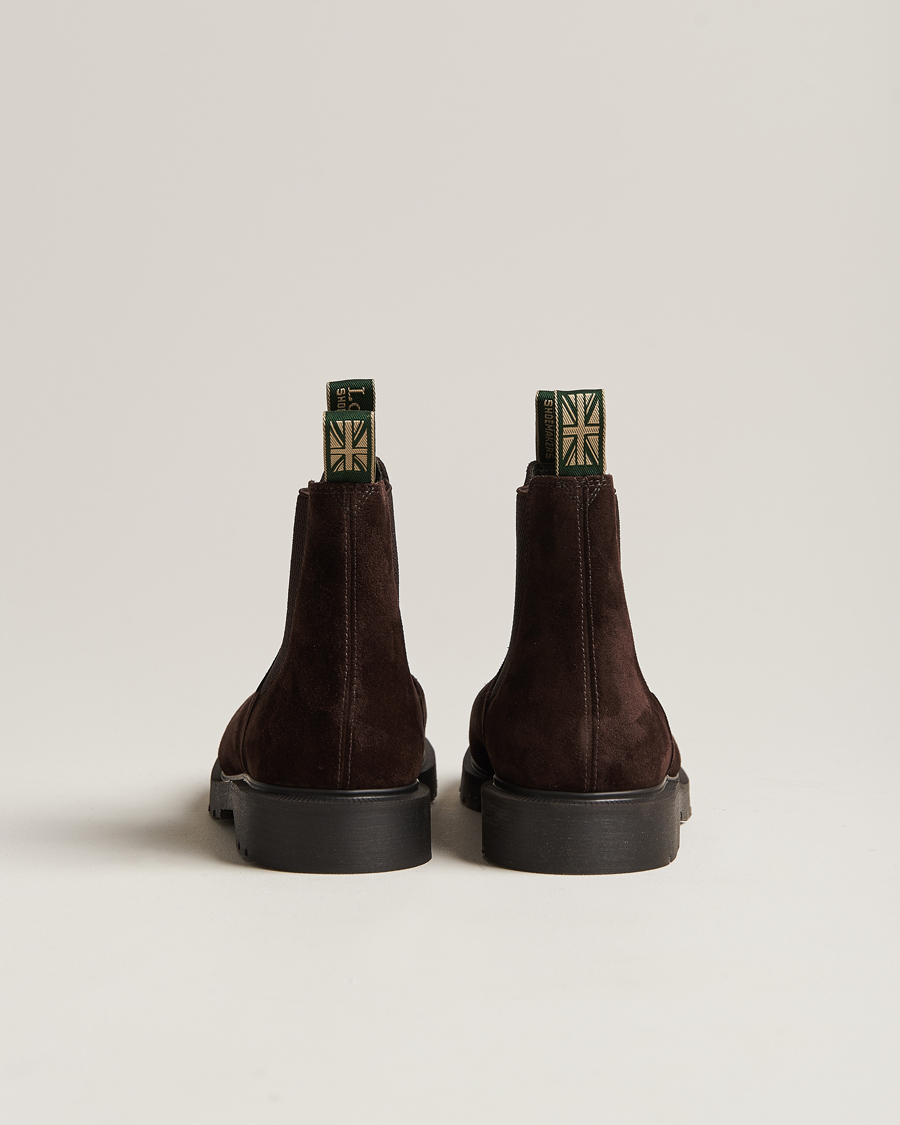 Heren | Laarzen | Loake Shoemakers | Mccauley Heat Sealed Chelsea Brown Suede