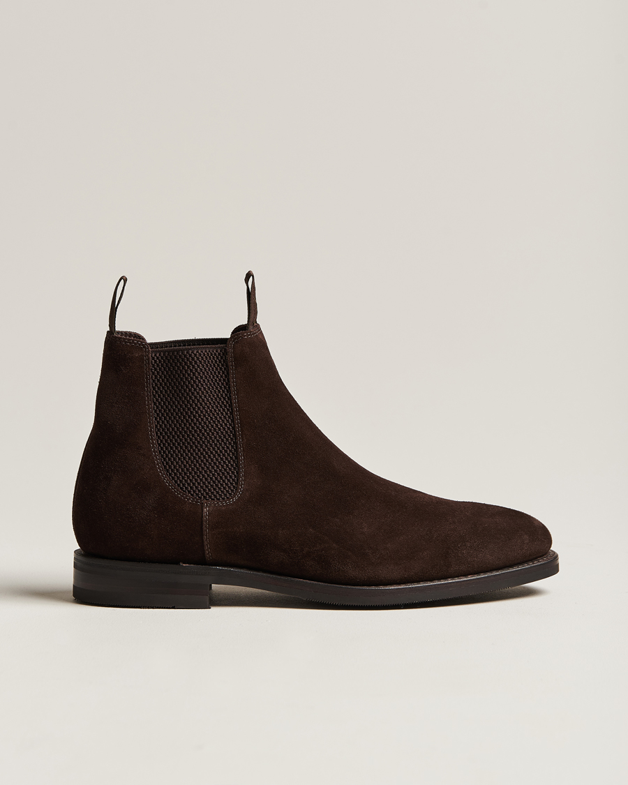 Homme | Loake 1880 Emsworth Chelsea Boot Dark Brown Suede | Loake 1880 | Emsworth Chelsea Boot Dark Brown Suede