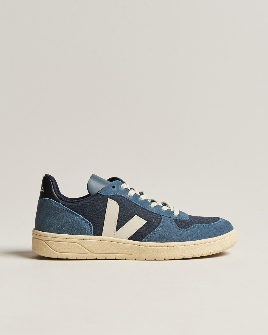 Homme | Veja V-10 Ripstop Leather Sneaker Nautico Pierre | Veja | V-10 Ripstop Leather Sneaker Nautico Pierre