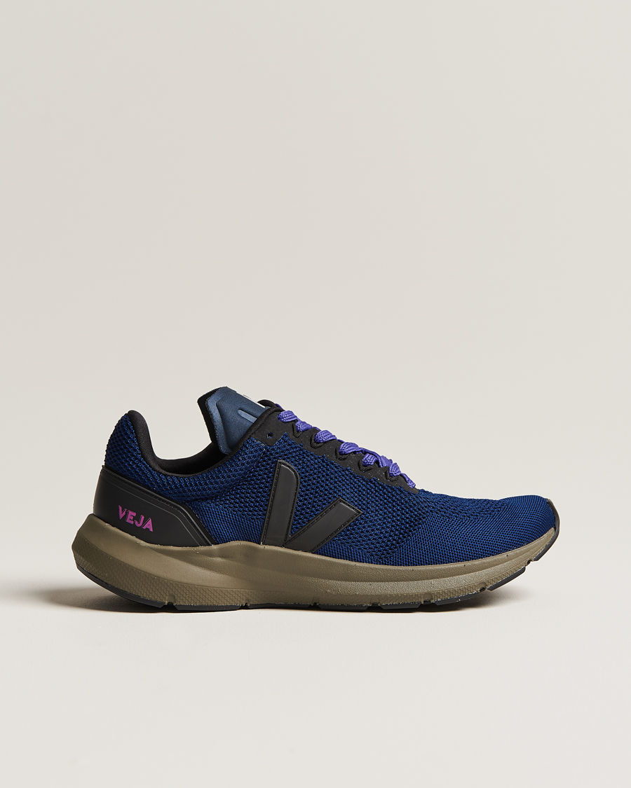 Homme | Veja Running Marlin Vegan V-Knit Running Sneaker Nil Black | Veja Running | Marlin Vegan V-Knit Running Sneaker Nil Black