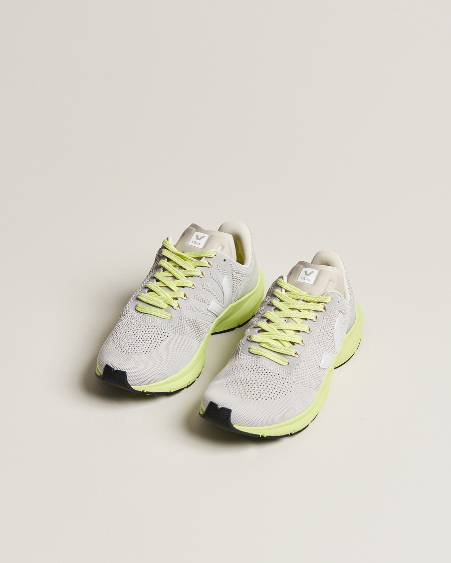 Homme | Veja Running Marlin Vegan V-Knit Running Sneaker Chalk White | Veja Running | Marlin Vegan V-Knit Running Sneaker Chalk White