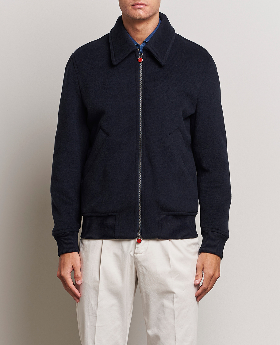 Homme | Manteaux Et Vestes | Kiton | Wool/Cashmere Bomber Jacket Navy