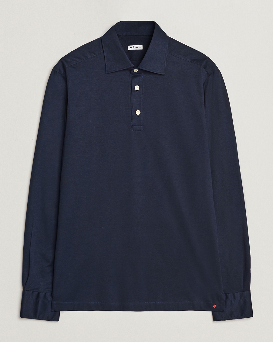 Homme | Chemises | Kiton | Popover Shirt Navy