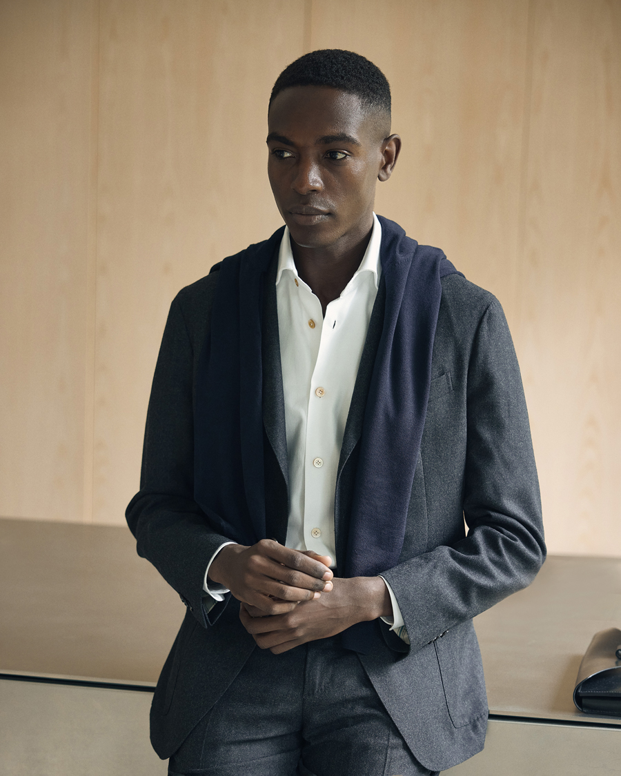 Homme | Chemises | Kiton | Slim Fit Royal Oxford Shirt White