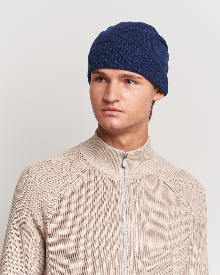 Homme | Kiton Cashmere Beanie Navy | Kiton | Cashmere Beanie Navy