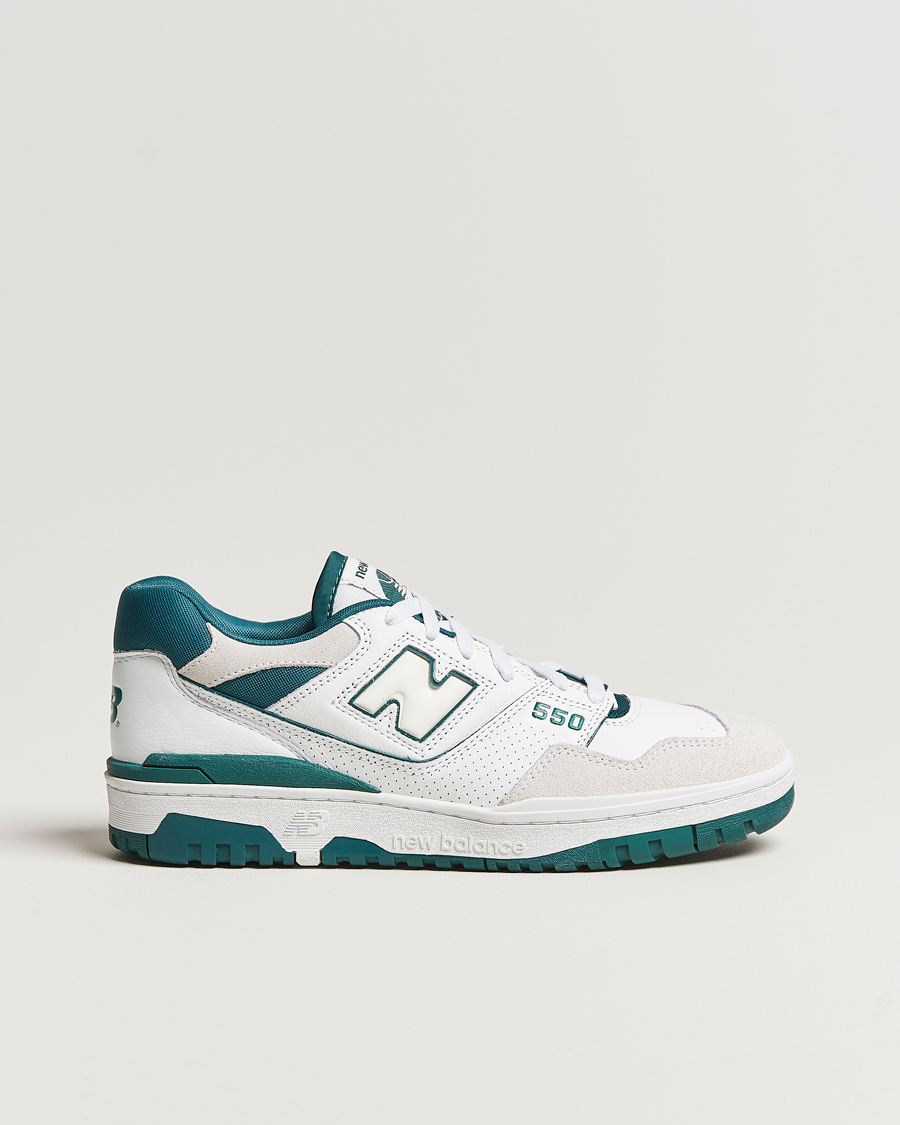 Homme | New Balance 550 Sneakers White/Green | New Balance | 550 Sneakers White/Green