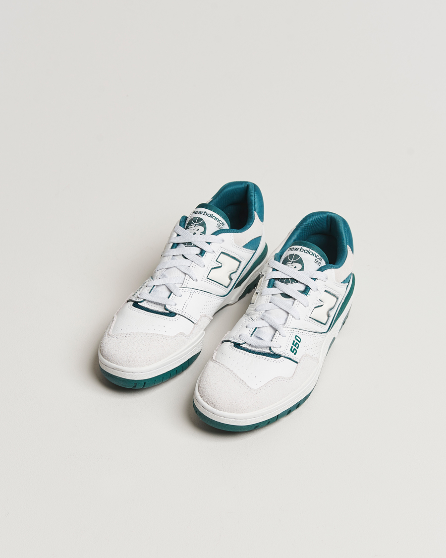 Homme | New Balance 550 Sneakers White/Green | New Balance | 550 Sneakers White/Green