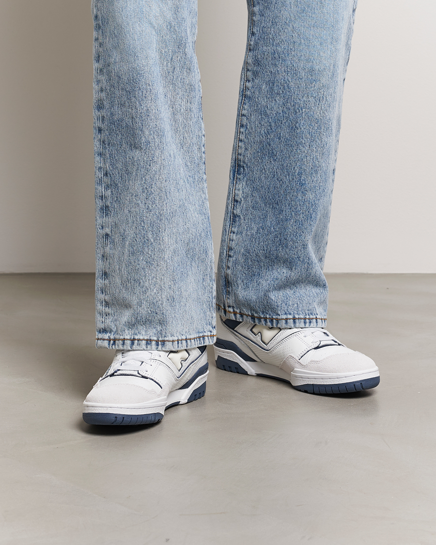 Homme | New Balance 550 Sneakers White/Blue | New Balance | 550 Sneakers White/Blue