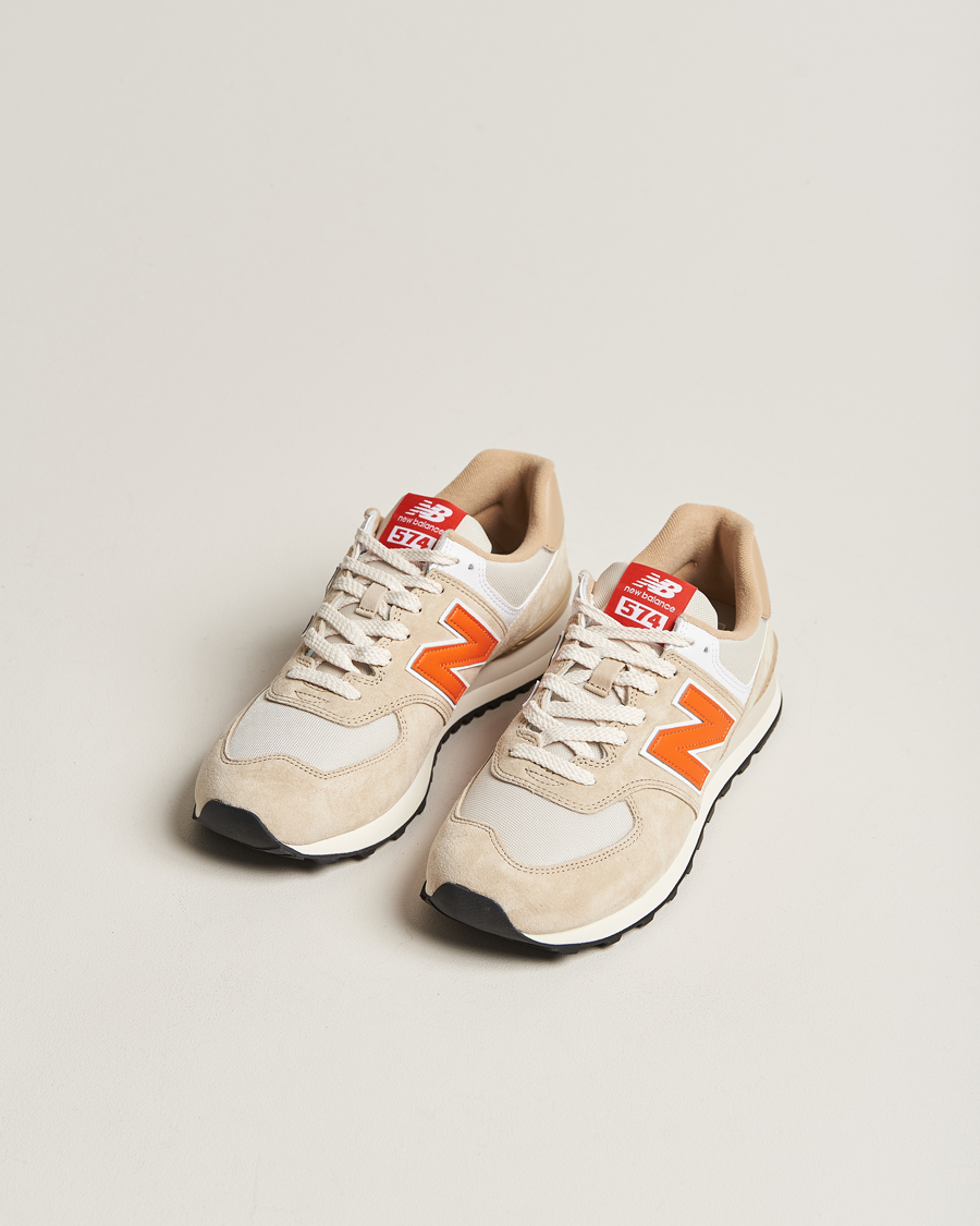 Homme | New Balance 574 Sneakers Bone | New Balance | 574 Sneakers Bone